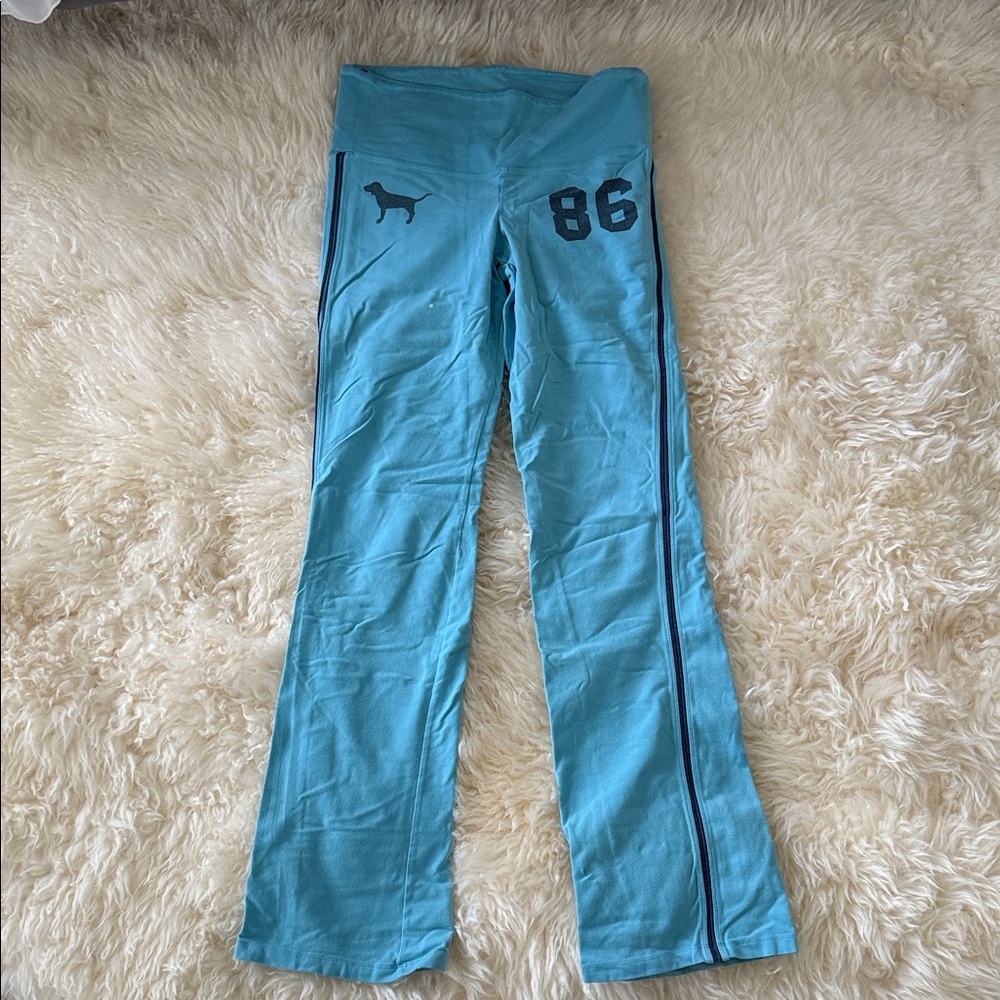 Pink Victoria Secret Blue Yoga Pants